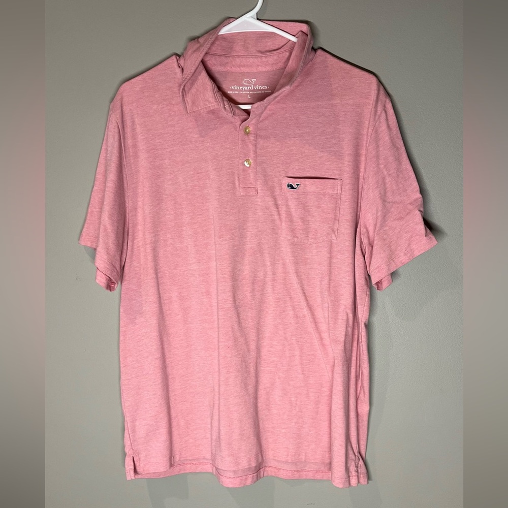 Vineyard Vines Men's Light Pink Polo